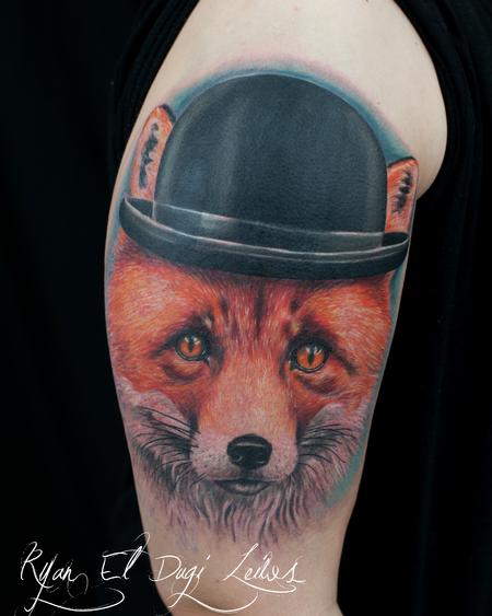 Ryan El Dugi Lewis - Fox Wearing Bowler Hat